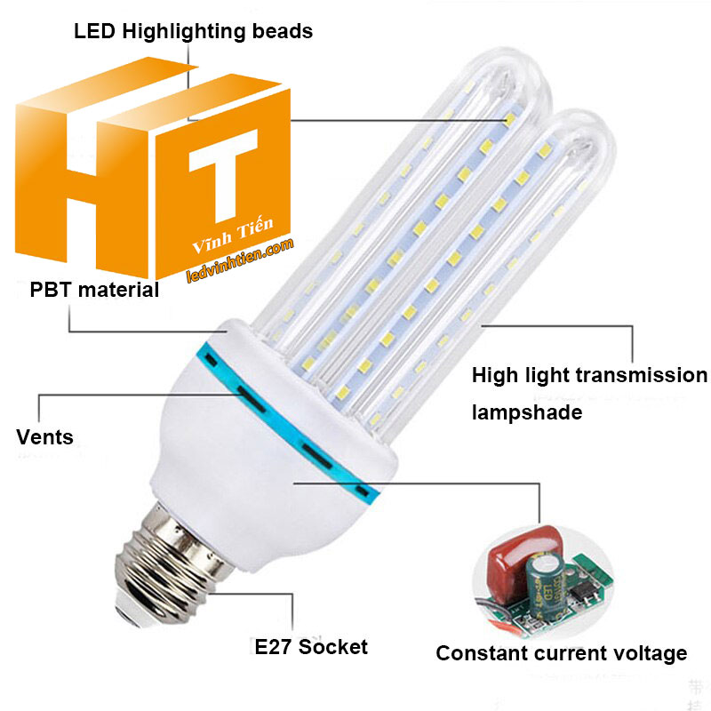 Bóng đèn U led 24W