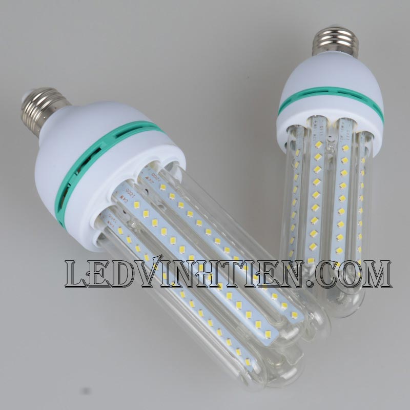 Bóng đèn led chử U 24W sáng trắng, vàng, giá rẻ | Ledvinhtein.com