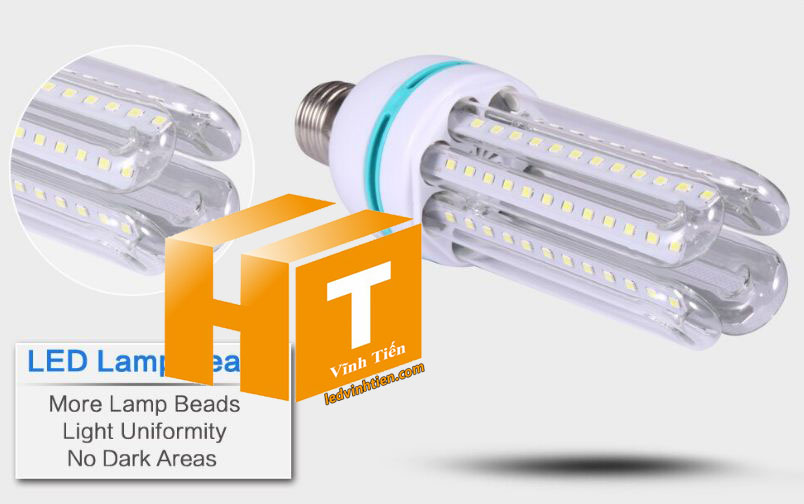 Bóng đèn led chử U 36W ánh sáng trắng, vàng loại tốt, giá rẻ, chất lượng, siêu sáng