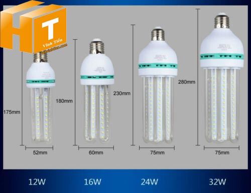 Bóng đèn led chử U 36W loại tốt, giá rẻ, chất lượng, siêu sáng, chính hãng ledvinhtien.com