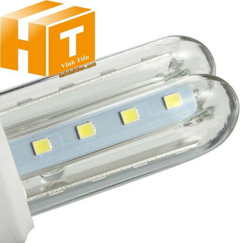 Bóng đèn led chử U 7W ánh sáng trắng, vàng loại tốt, giá rẻ, chất lượng, siêu sáng