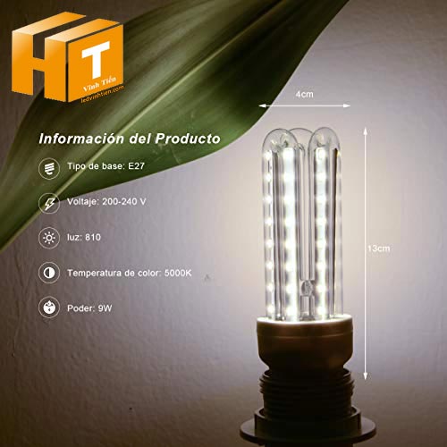 Bóng đèn led chử U 7W ánh sáng trắng, vàng loại tốt, giá rẻ, chất lượng, siêu sáng
