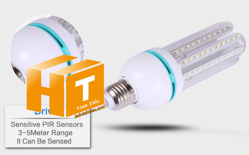 Bóng đèn led chử U 7W ánh sáng trắng, vàng loại tốt, giá rẻ, chất lượng, siêu sáng
