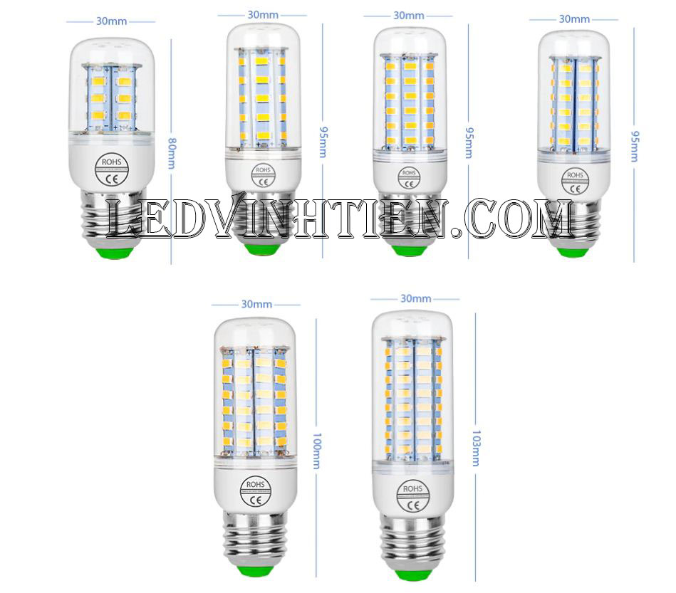 Bóng Đèn led trái bắp 10W ánh sáng trắng, vàng loại tốt, giá rẻ, chất lượng, siêu sáng