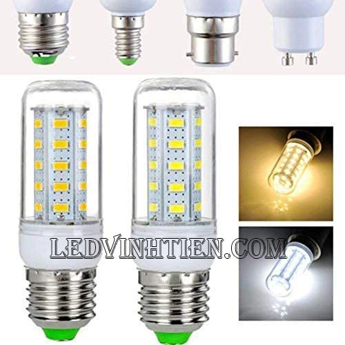 Bóng Đèn led trái bắp 10W ánh sáng trắng, vàng loại tốt, giá rẻ, chất lượng, siêu sáng