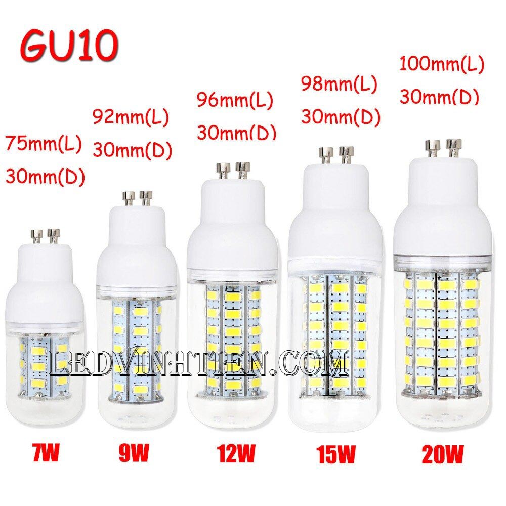 Bóng Đèn led trái bắp 12W ánh sáng trắng, vàng loại tốt, giá rẻ, chất lượng, siêu sáng