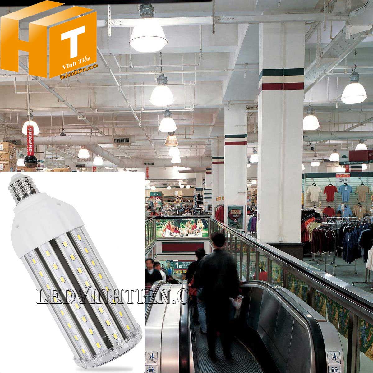 Bóng Đèn led trái bắp 12W ánh sáng trắng, vàng loại tốt, giá rẻ, chất lượng, siêu sáng