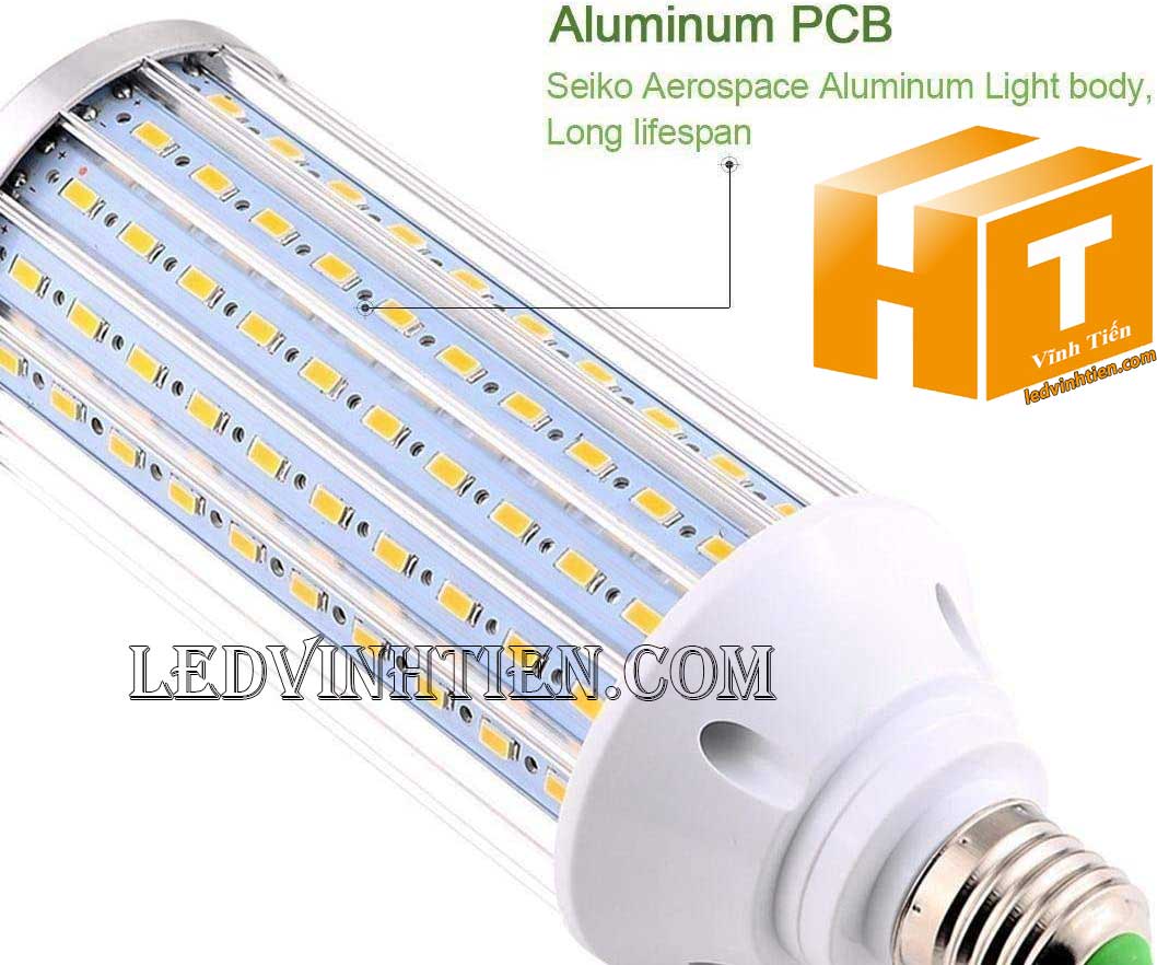 Đèn led trái bắp 36W sáng trắng, vàng, giá rẻ | Ledvinhtien.com
