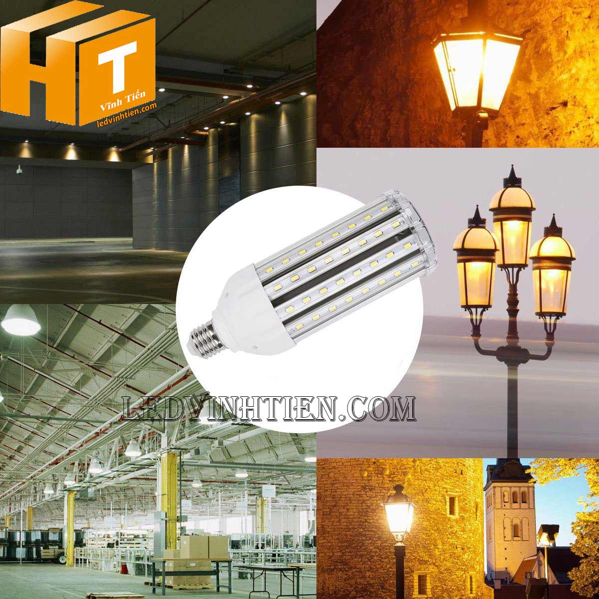 Đèn led trái bắp 36W sáng trắng, vàng, giá rẻ | Ledvinhtien.com