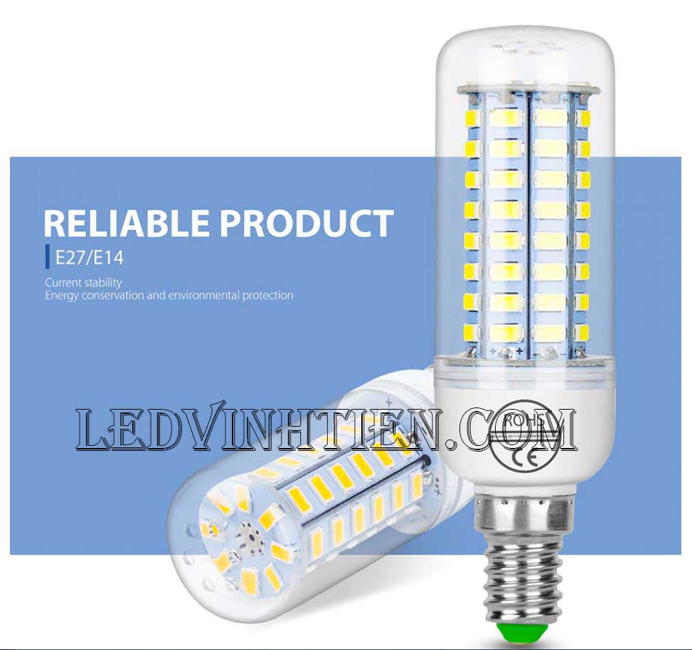 Bóng Đèn led trái bắp 36W ánh sáng trắng, vàng loại tốt, giá rẻ, chất lượng, siêu sáng
