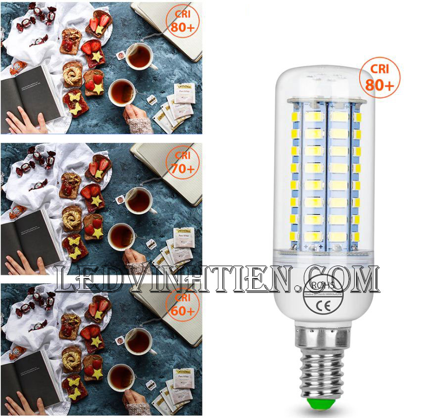 Bóng Đèn led trái bắp 5W ánh sáng trắng, vàng loại tốt, giá rẻ, chất lượng, siêu sáng