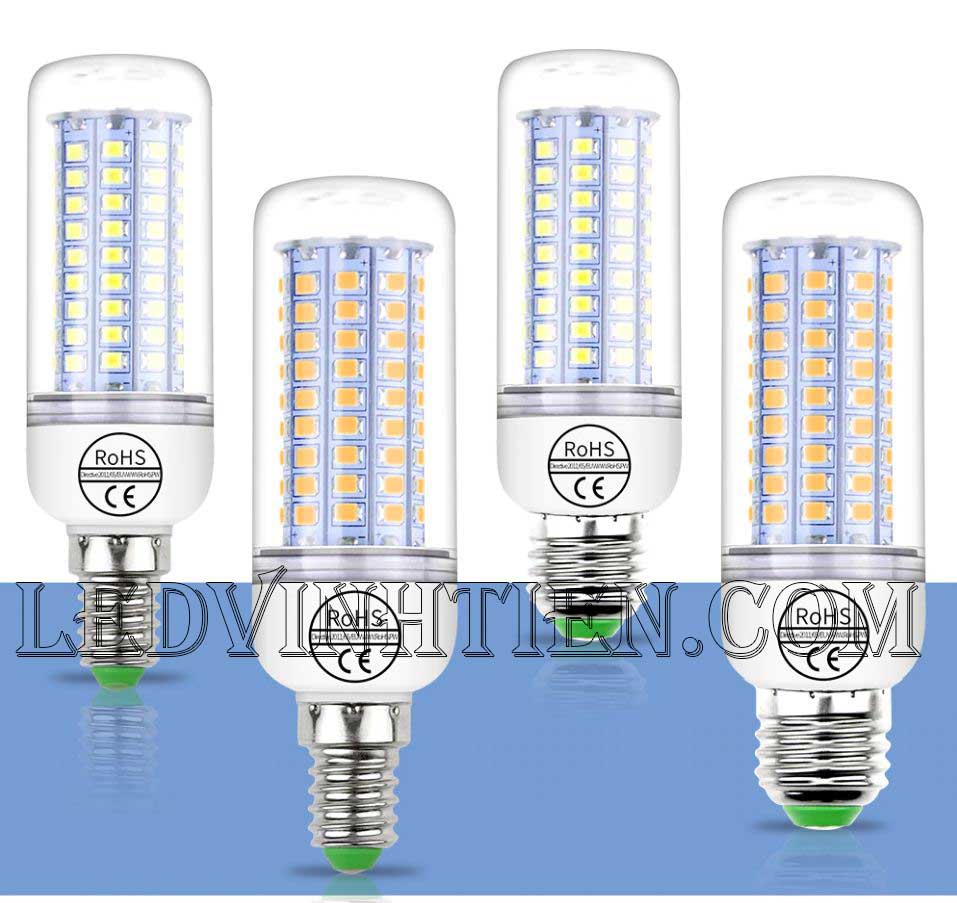 Bóng Đèn led trái bắp 5W ánh sáng trắng, vàng loại tốt, giá rẻ, chất lượng, siêu sáng