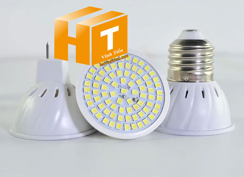 Bóng chén led 4W đui vặn MR16, GU10, GU5.3, E14, E27 loại tốt, giá rẻ, ánh sáng đẹp, chất lượng, chính hãng ledvinhtien.com