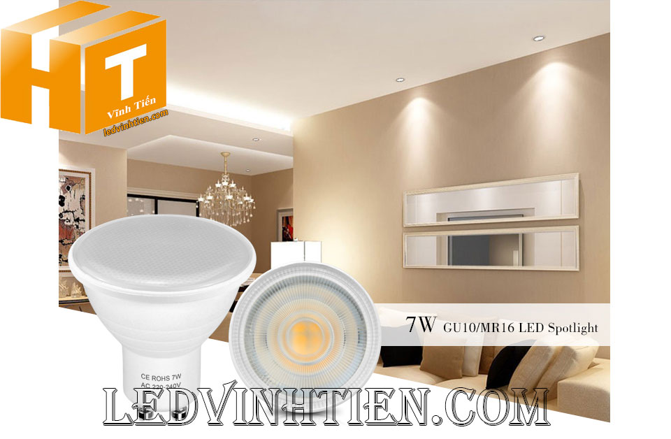 Bóng chén led 4W đui vặn MR16, GU10, GU5.3, E14, E27 loại tốt, giá rẻ, ánh sáng đẹp, chất lượng, chính hãng ledvinhtien.com