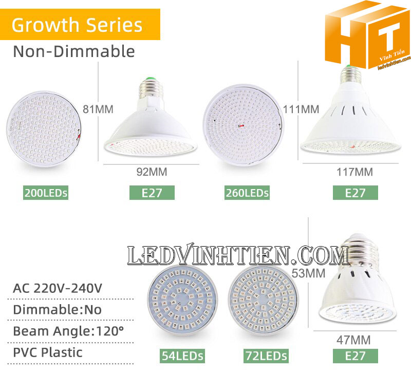 Bóng chén led 4W đui vặn MR16, GU10, GU5.3, E14, E27 loại tốt, giá rẻ, ánh sáng đẹp, chất lượng, chính hãng ledvinhtien.com