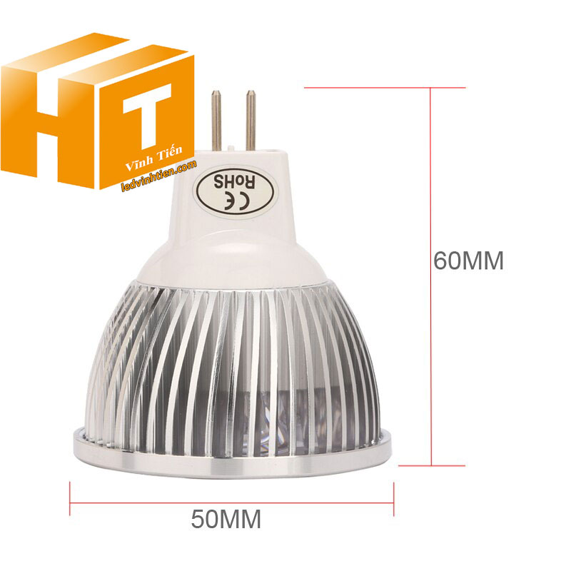 Bóng chén led 4W đui vặn MR16, GU10, GU5.3, E14, E27 loại tốt, giá rẻ, ánh sáng đẹp, chất lượng, chính hãng ledvinhtien.com