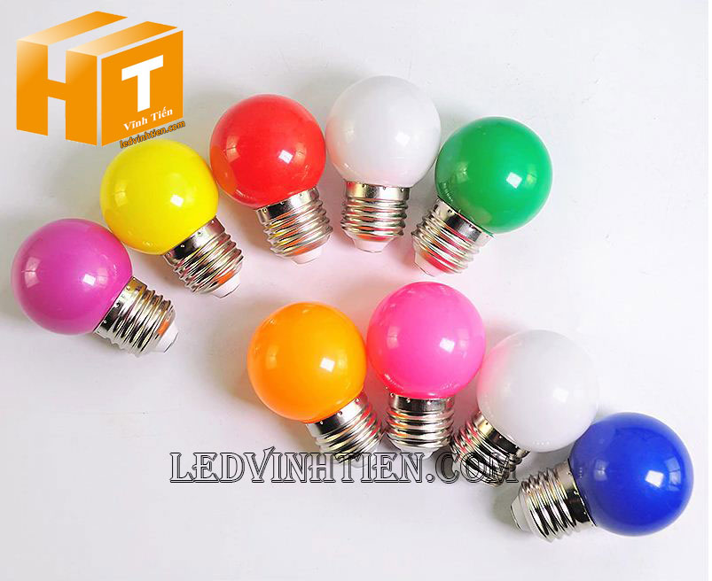 Bóng chanh 3W RGB, nhiều màu loại tốt, giá rẻ, chiếu sáng trong nhà và ngoài trời