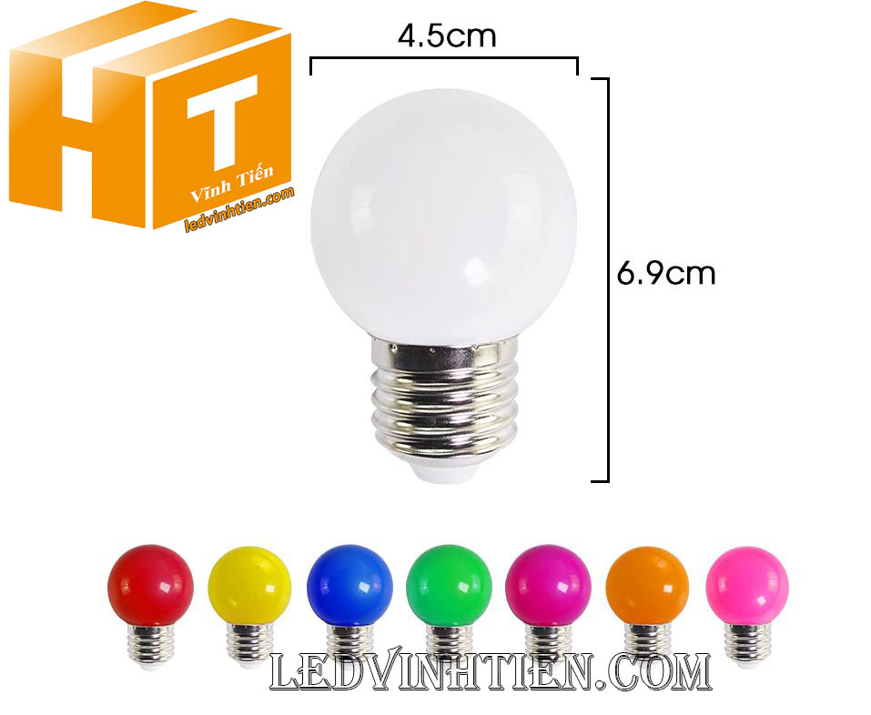 Bóng chanh 3W tím loại tốt, giá rẻ, chiếu sáng trong nhà và ngoài trời