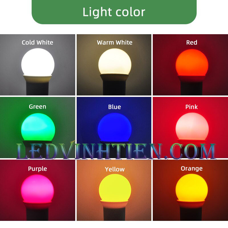 Bóng chanh 3W tím loại tốt, giá rẻ, Ledvinhtien.com