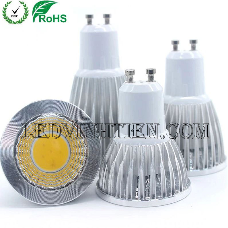 Bóng led chân ghim 4W, đèn led cốc loại tốt, giá rẻ, đui MR16, GU10, GU5.3, E14, E27, chính hãng ledvinhtien.com