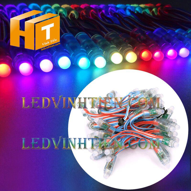 Led đúc full color IC1914 loại tốt, giá rẻ, siêu sáng, dùng làm pháo hoa, chử nỗi, trang trí noel, bảng quảng cáo, chiếu sáng ngoài trời, IP68, ledvinhtien.com