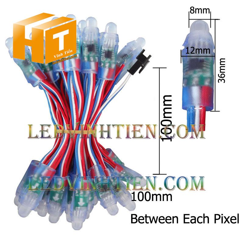 Led đúc full color IC1914 loại tốt, giá rẻ, siêu sáng, dùng làm pháo hoa, chử nỗi, trang trí noel, bảng quảng cáo, chiếu sáng ngoài trời, IP68, ledvinhtien.com