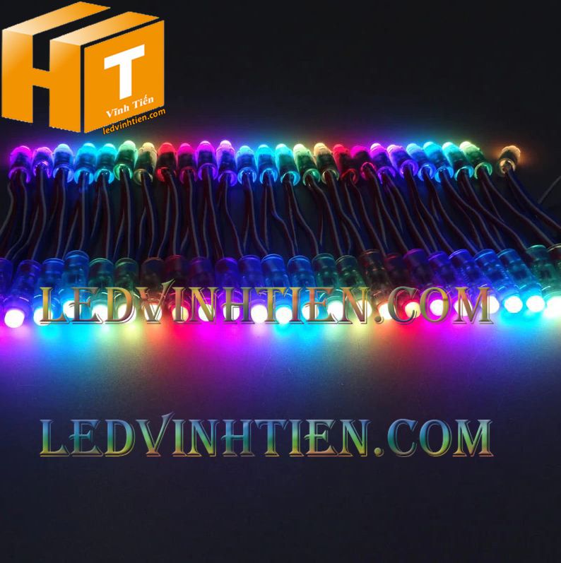 Led đúc full color IC1914 loại tốt, giá rẻ, siêu sáng, dùng làm pháo hoa, chử nỗi, trang trí noel, bảng quảng cáo, chiếu sáng ngoài trời, IP68, ledvinhtien.com