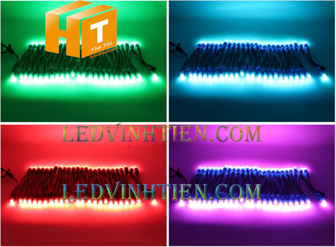 Led đúc full color IC1914 loại tốt, giá rẻ, siêu sáng, dùng làm pháo hoa, chử nỗi, trang trí noel, bảng quảng cáo, chiếu sáng ngoài trời, IP68, ledvinhtien.com