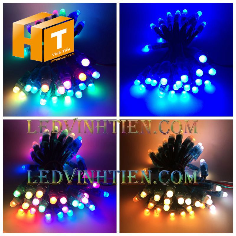 Led đúc full color IC1914 loại tốt, giá rẻ, siêu sáng, dùng làm pháo hoa, chử nỗi, trang trí noel, bảng quảng cáo, chiếu sáng ngoài trời, IP68, ledvinhtien.com