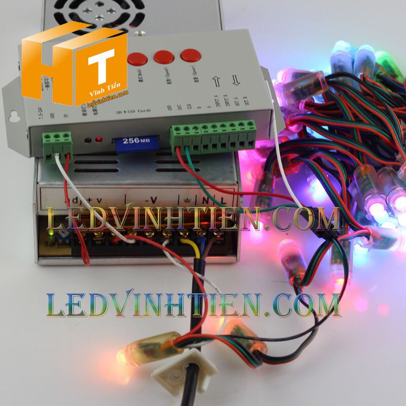 Led đúc full color IC1914 loại tốt, giá rẻ, siêu sáng, dùng làm pháo hoa, chử nỗi, trang trí noel, bảng quảng cáo, chiếu sáng ngoài trời, IP68, ledvinhtien.com