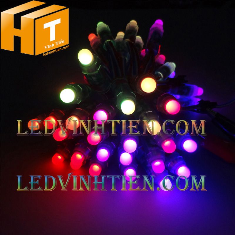 Led full color IC2811 loại tốt, giá rẻ, siêu sáng, dùng làm pháo hoa, chử nỗi, trang trí noel, bảng quảng cáo, chiếu sáng ngoài trời, IP68, ledvinhtien.com