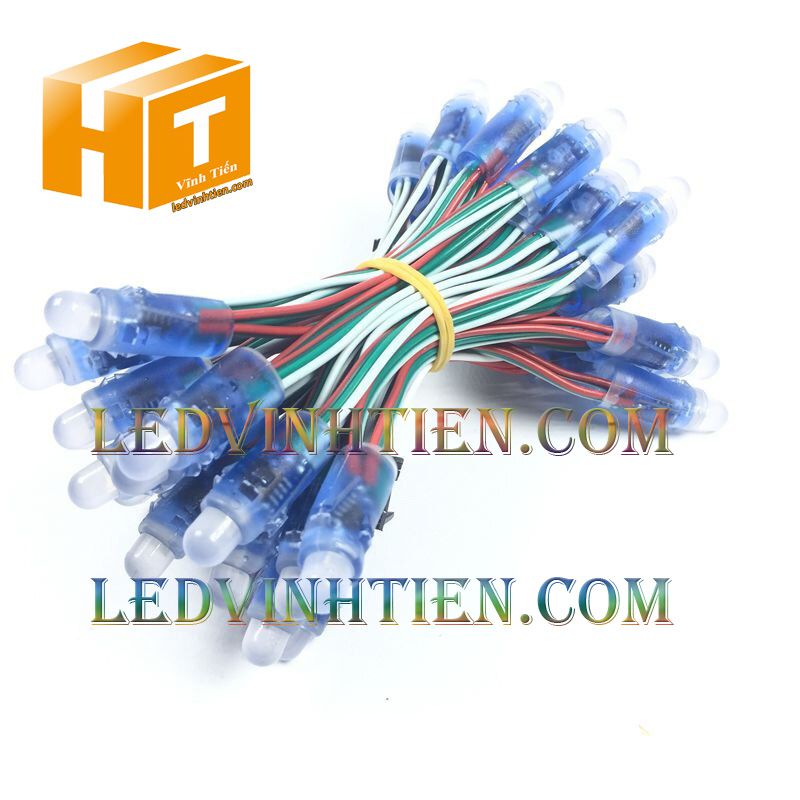 Led full color IC2811 loại tốt, giá rẻ, siêu sáng, dùng làm pháo hoa, chử nỗi, trang trí noel, bảng quảng cáo, chiếu sáng ngoài trời, IP68, ledvinhtien.com