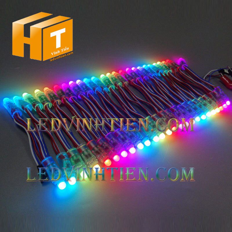 Led full color IC2811 loại tốt, giá rẻ, siêu sáng, dùng làm pháo hoa, chử nỗi, trang trí noel, bảng quảng cáo, chiếu sáng ngoài trời, IP68, ledvinhtien.com