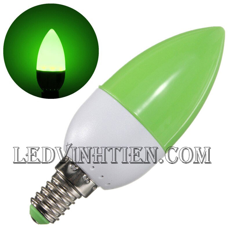 Bóng led trái ớt màu xanh lá