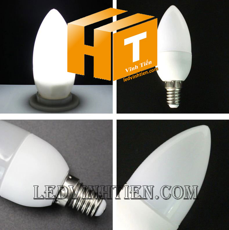 Bóng nến trái ớt màu trắng loại tốt, giá rẻ | Ledvinhtien.com