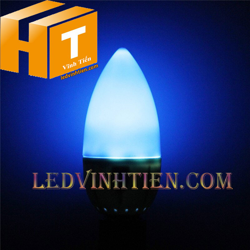 Bóng nến trái ớt màu xanh dương
