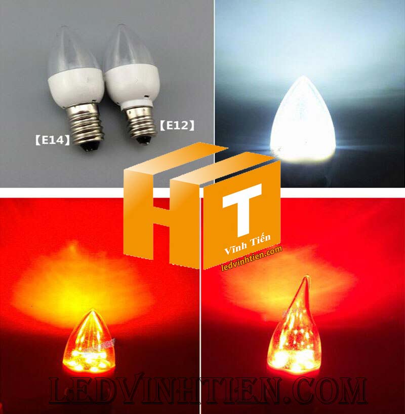 Bóng nến trái ớt màu xanh dương loại tốt, giá rẻ, chất lượng, siêu sáng