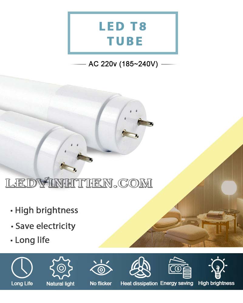 Bóng tuýp led 40W loại tốt, giá rẻ, Ledvinhtien.com