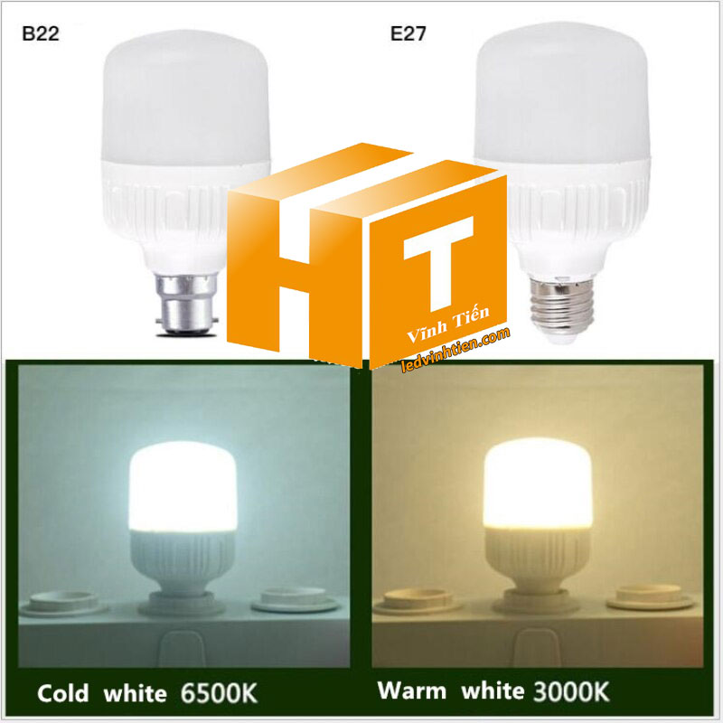 Búp trụ kín nước 40W loại tốt, giá rẻ, Ledvinhtien.com