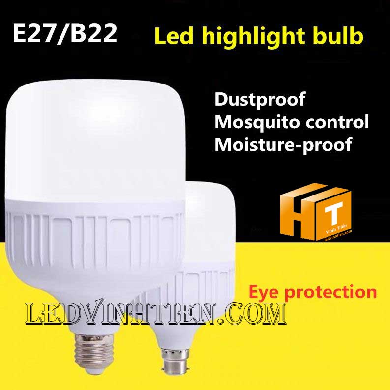 Led Búp trụ kín nước 40W vĩnh tiến