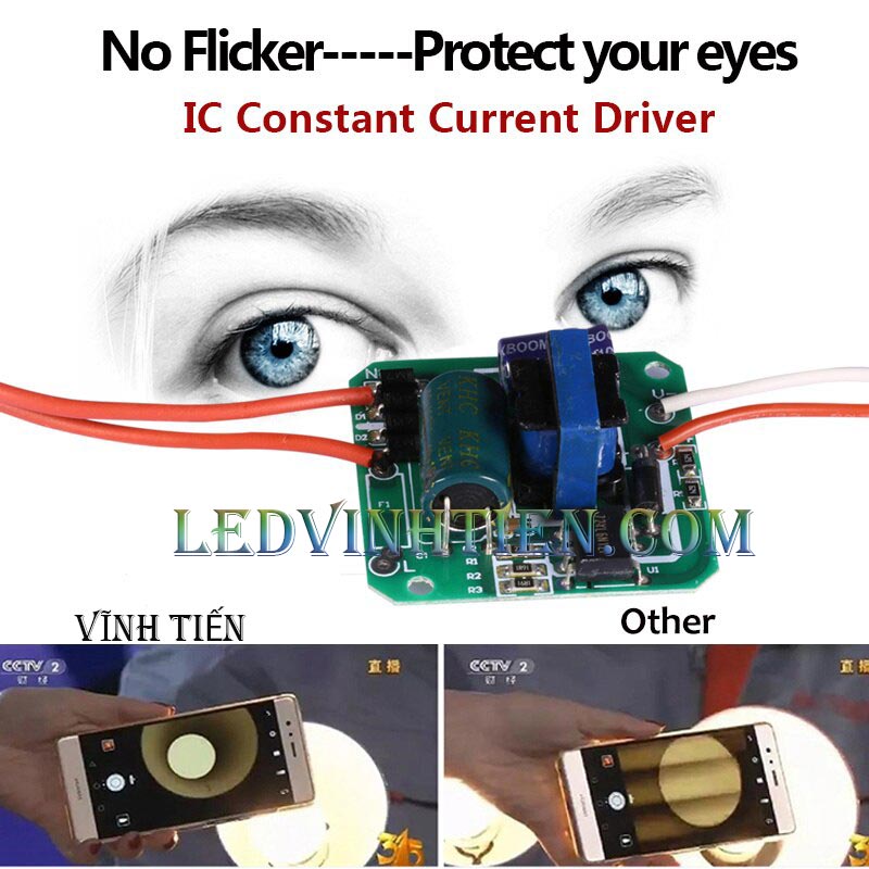 Búp trụ kín nước 40W sáng trắng, vàng, loại tốt dùng trang trí nội thất, quán cà phê, ledvinhtien.com