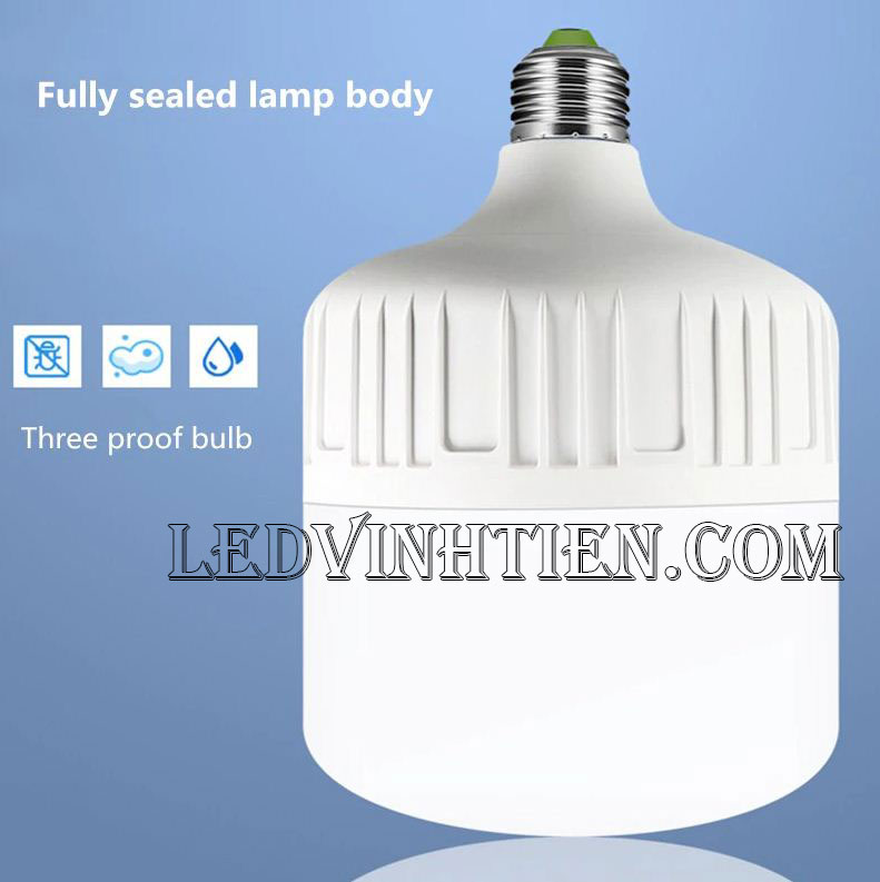 Búp trụ kín nước 40W loại tốt, giá rẻ, Ledvinhtien.com