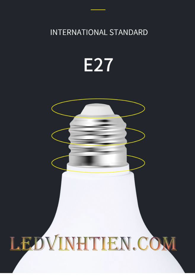 Búp trụ kín nước 50W sáng trắng, vàng, loại tốt dùng trang trí nội thất, quán cà phê, ledvinhtien.com