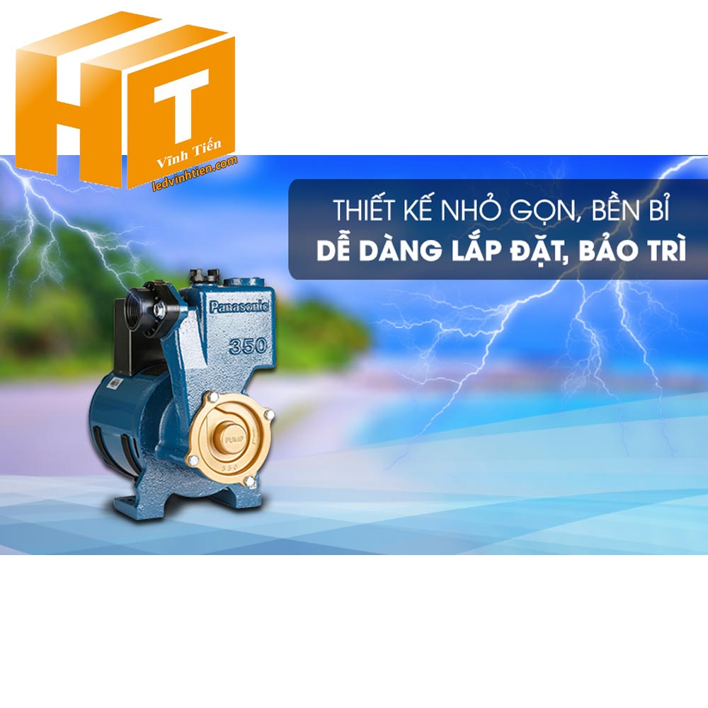 Máy bơm nước đẩy cao GP-350JA-NV5 Panasonic, nanoco loại tốt, giá rẻ, chất lượng, chính hãng