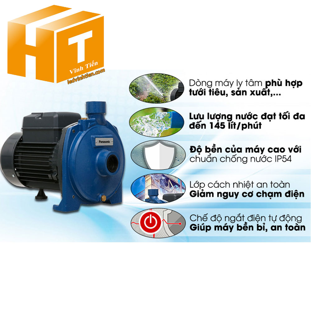 Máy bơm ly tâm GP-10HCN1SVN Panasonic, nanocoloại tốt, giá rẻ, chất lượng, chính hãng