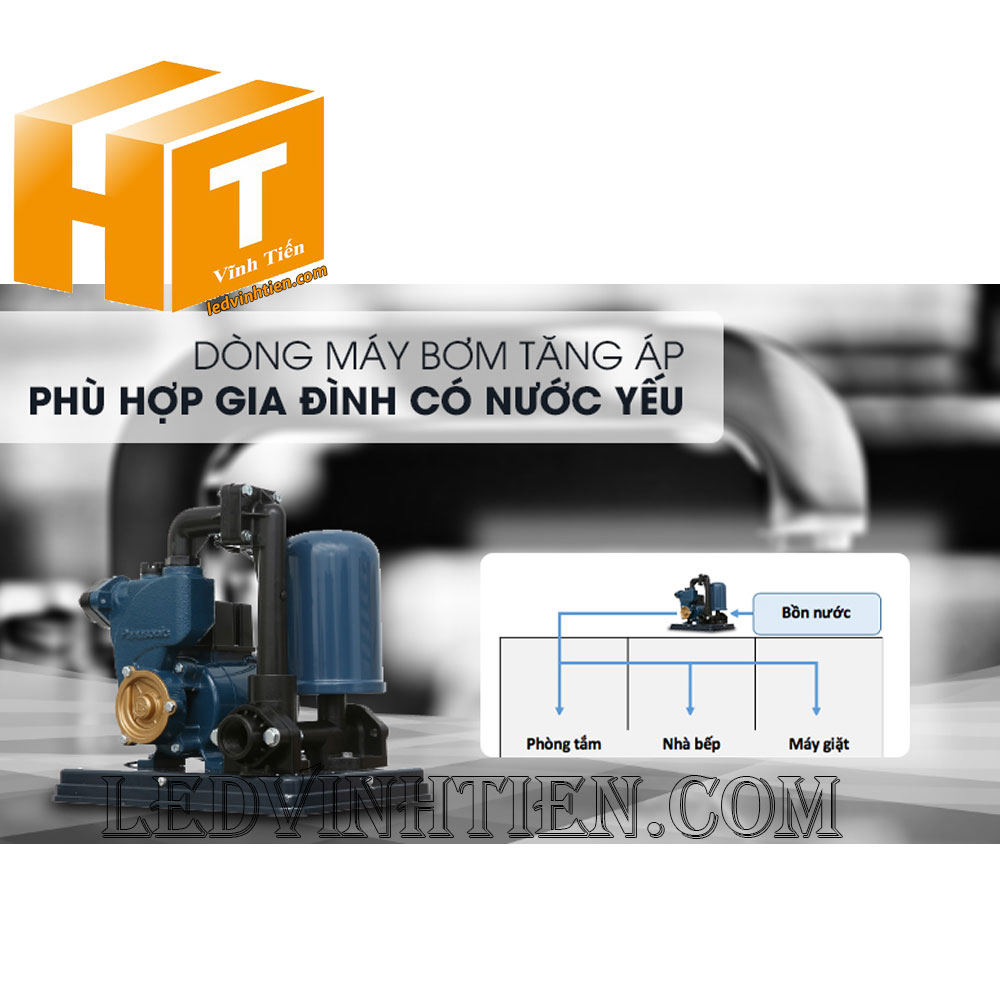 Máy bơm nước tăng áp Panasonic A-130JACK 125W loại tốt, giá rẻ, chất lượng, chính hãng