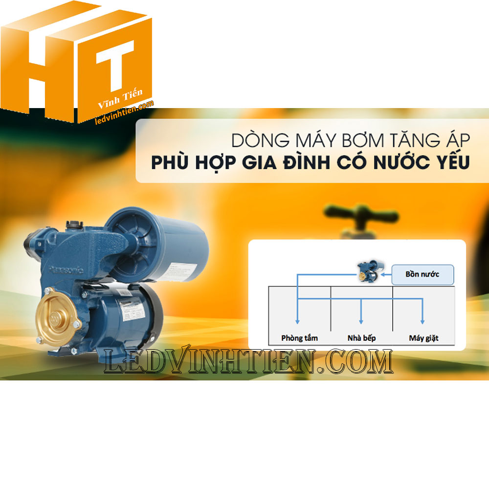 Máy bơm nước tăng áp Panasonic A-200JAK 200W loại tốt, giá rẻ, chất lượng, chính hãng