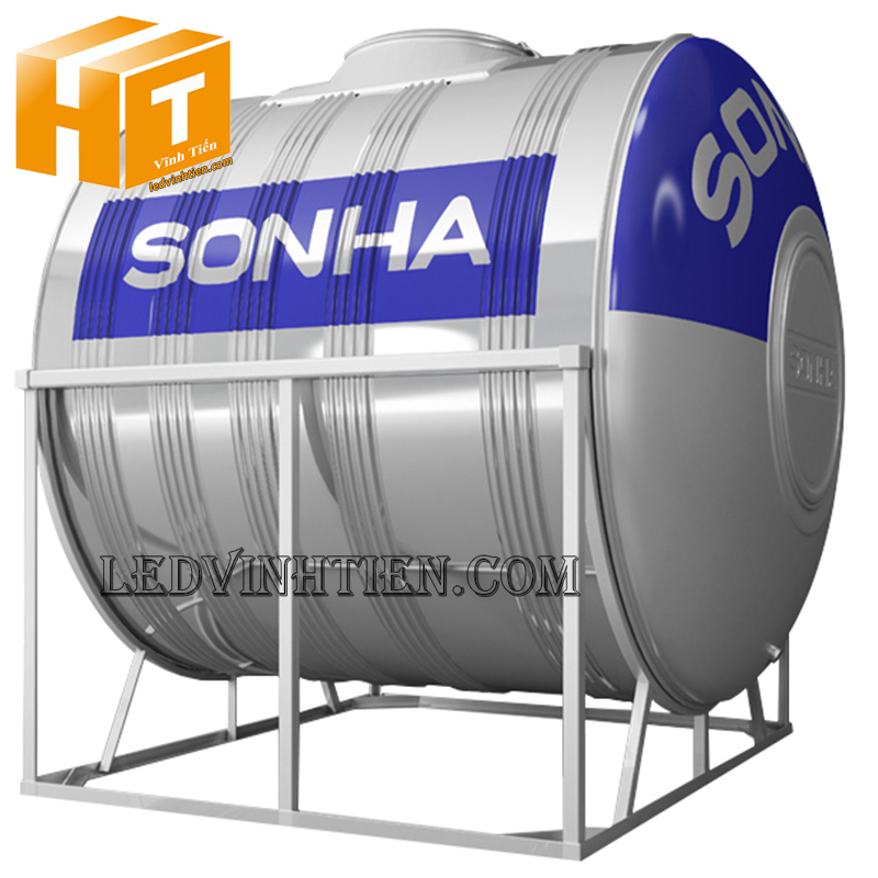 Bồn nước inox  sơn hà ngang SHN700, 700 lít loại tốt, giá rẻ, chiết khấu cao, ledvinhtien.com