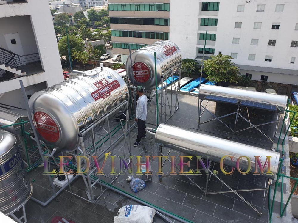 Bồn nước inox Vigo 700L đứng - SUS 316 Tân Á Đại Thành loại tốt, giá rẻ, chiết khấu cao