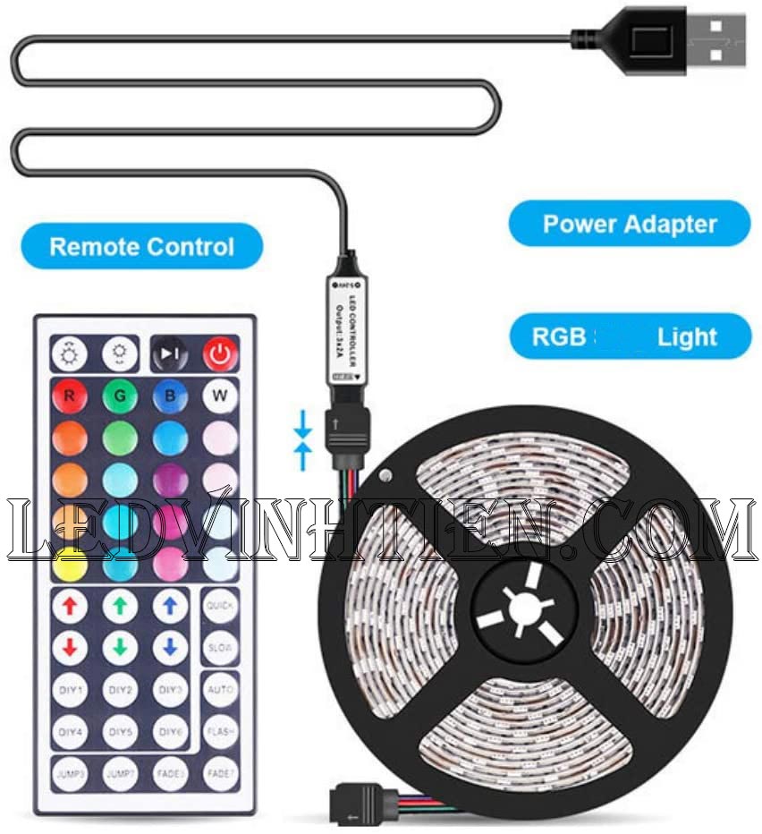 Bộ điều khiển cho 2 cuộn led dây 5V